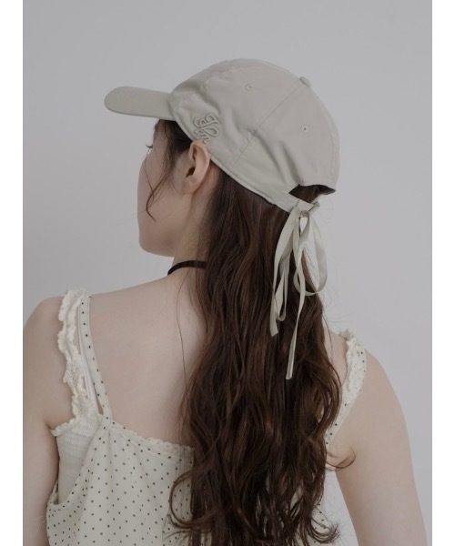 JUMELLE(ジュメロ)の「jm ribbon cap(キャップ・レディース・ブラック/ベージュ・FREE)」の22枚目の写真