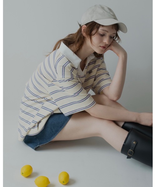 JUMELLE(ジュメロ)の「jm ribbon cap(キャップ・レディース・ブラック/ベージュ・FREE)」の9枚目の写真