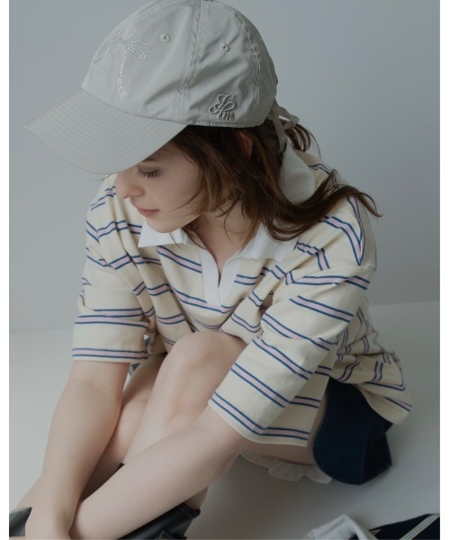 JUMELLE(ジュメロ)の「jm ribbon cap(キャップ・レディース・ブラック/ベージュ・FREE)」の13枚目の写真