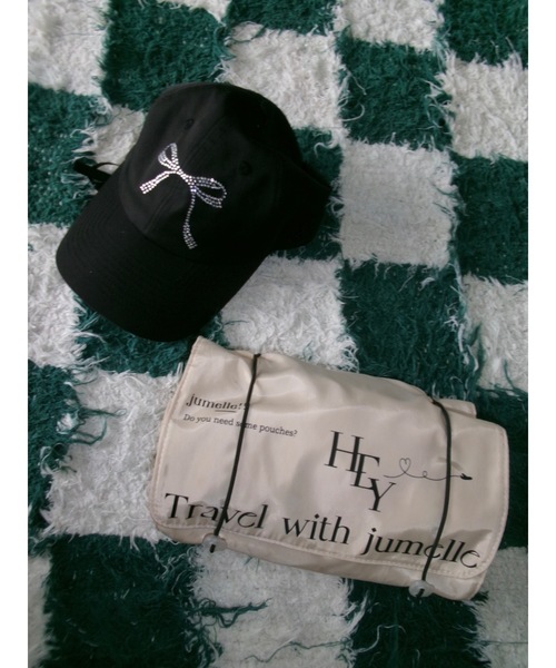 JUMELLE(ジュメロ)の「jm ribbon cap(キャップ・レディース・ブラック/ベージュ・FREE)」の3枚目の写真