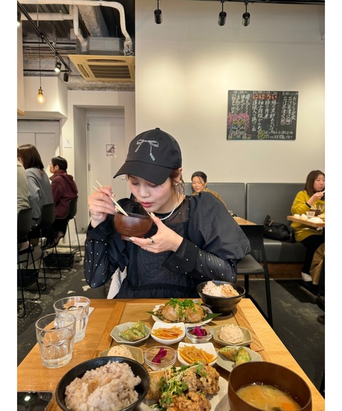 JUMELLE（ジュメロ）の「jm ribbon cap（キャップ・レディース・ブラック/ベージュ・FREE）」の15枚目の写真