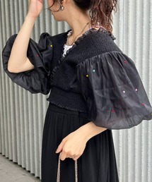 美品♡Lサイズ♡ESCADA エスカーダ ベロア デザイン ジャケット ブラック HELLO.SANFRANCISCO（ハローサンフランシスコ）の「【HELLO