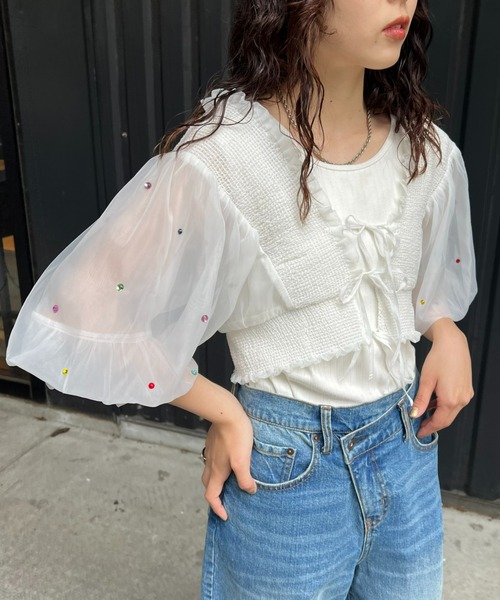 HELLO.SANFRANCISCO オーバーレースビスチェ CIAOPANIC（チャオパニック）の「【HELLO.SANFRANCISCO