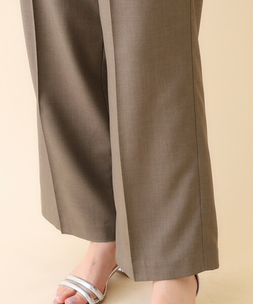 index（インデックス）の「◆ベルト付ツイルワイドストレートパンツ【洗濯機洗い可】（その他パンツ・レディース・ブラウン系その他/グレー/ナチュラル・36/38/40）」の15枚目の写真