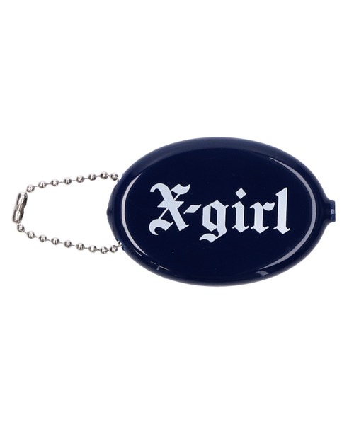 X-girl(エックスガール)の「OLD ENGLISH LOGO COIN CASE(コインケース・レディース・ブラック/ブラウン/ネイビー・ONE SIZE)」の3枚目の写真