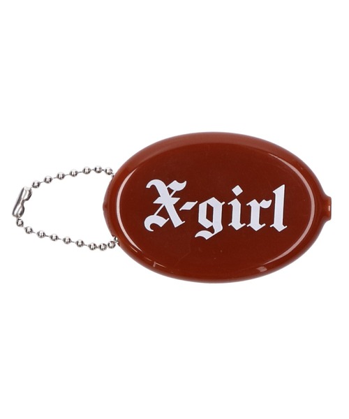 X-girl(エックスガール)の「OLD ENGLISH LOGO COIN CASE(コインケース・レディース・ブラック/ブラウン/ネイビー・ONE SIZE)」の2枚目の写真