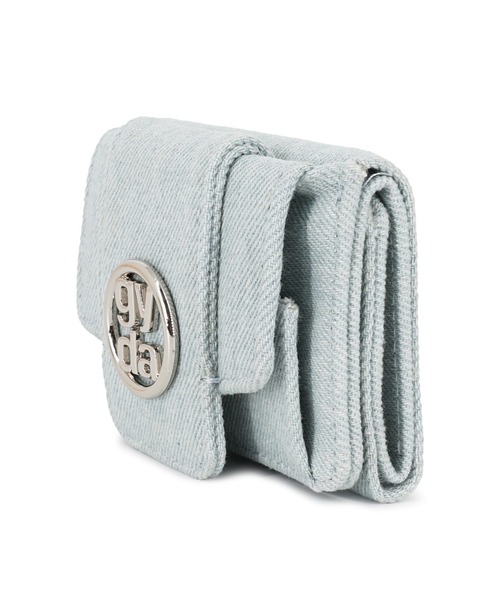 GYDA（ジェイダ）の「【WEB限定商品】GYDA (ジェイダ)GYDAサークルメタルロゴ コンパクトミニ財布 マイクロ財布　GY-W221（財布・レディース・ブラック/ホワイト/ライトブルー・FREE）」の18枚目の写真