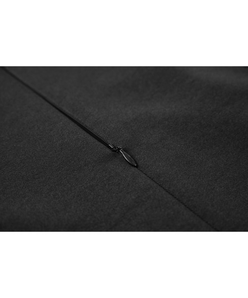 tageechita（タジチタ）の「【tageechita】レイヤードチェックストライプワンピース（ワンピース・レディース・ブラック/ベージュ・S/M/L）」の11枚目の写真