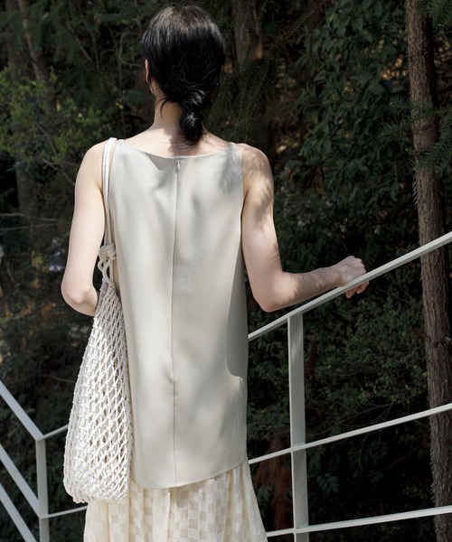 tageechita（タジチタ）の「【tageechita】レイヤードノースリーブワンピース（ワンピース・レディース・ブラック/ベージュ・S/M/L）」の21枚目の写真