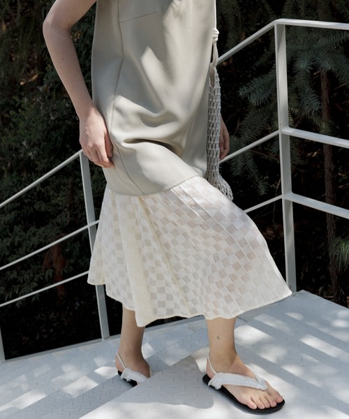 tageechita（タジチタ）の「【tageechita】レイヤードノースリーブワンピース（ワンピース・レディース・ブラック/ベージュ・S/M/L）」の20枚目の写真