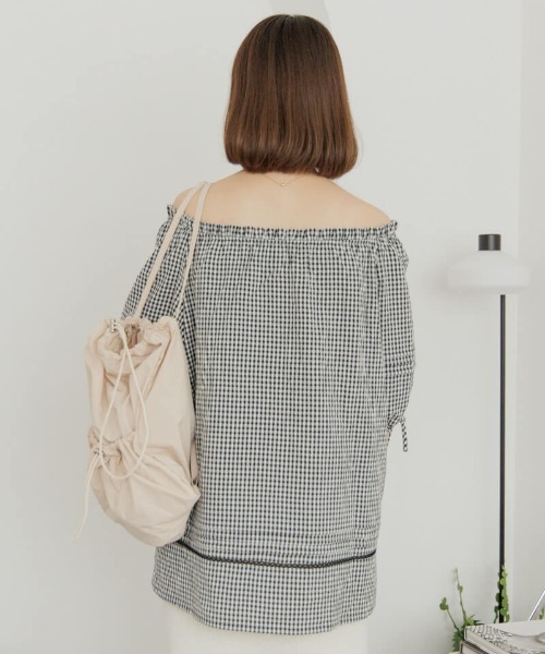 flower(フラワー)の「ギャザーバックパック(バックパック/リュック・レディース・アイボリー・FREE)」の3枚目の写真