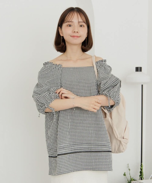 flower(フラワー)の「ギャザーバックパック(バックパック/リュック・レディース・アイボリー・FREE)」の5枚目の写真