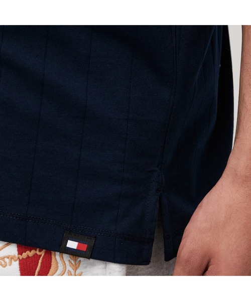 TOMMY HILFIGER（トミーヒルフィガー）の「クラシックバーシティショートスリーブポロシャツ（ポロシャツ・メンズ・ネイビー/グレー・SMALL/LARGE）」の5枚目の写真