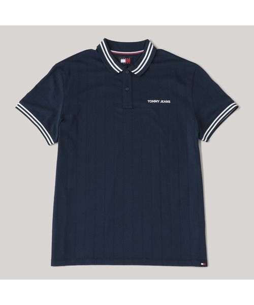 TOMMY HILFIGER（トミーヒルフィガー）の「クラシックバーシティショートスリーブポロシャツ（ポロシャツ・メンズ・ネイビー/グレー・SMALL/LARGE）」の7枚目の写真