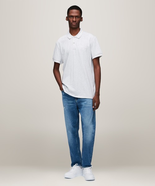 TOMMY HILFIGER（トミーヒルフィガー）の「クラシックバーシティショートスリーブポロシャツ（ポロシャツ・メンズ・ネイビー/グレー・SMALL/LARGE）」の10枚目の写真