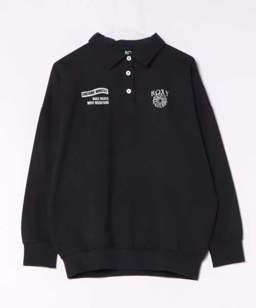 ポロシャツ ポロ SUNSHINE MINDSET/ロキシー長袖ポロシャツ レディース ROXY（ロキシー）の「SUNSHINE MINDSET/ロキシー長袖ポロシャツ