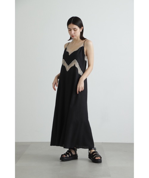 JILL STUART（ジルスチュアート）の「◆レーヨン麻キャミワンピース（ワンピース・レディース・ブラック/ブルー・2/4）」の3枚目の写真