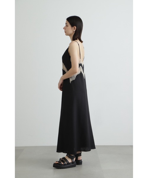 JILL STUART（ジルスチュアート）の「◆レーヨン麻キャミワンピース（ワンピース・レディース・ブラック/ブルー・2/4）」の5枚目の写真