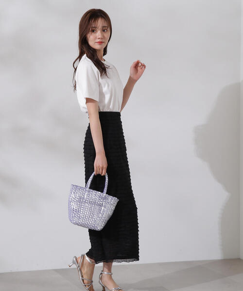 PROPORTION BODY DRESSING（プロポーションボディドレッシング）の「フリルナロータイト / 1214220703（スカート・レディース・ホワイト/ブラック・MEDIUM/SMALL）」の21枚目の写真