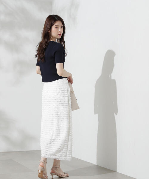 PROPORTION BODY DRESSING（プロポーションボディドレッシング）の「フリルナロータイト / 1214220703（スカート・レディース・ホワイト/ブラック・MEDIUM/SMALL）」の15枚目の写真