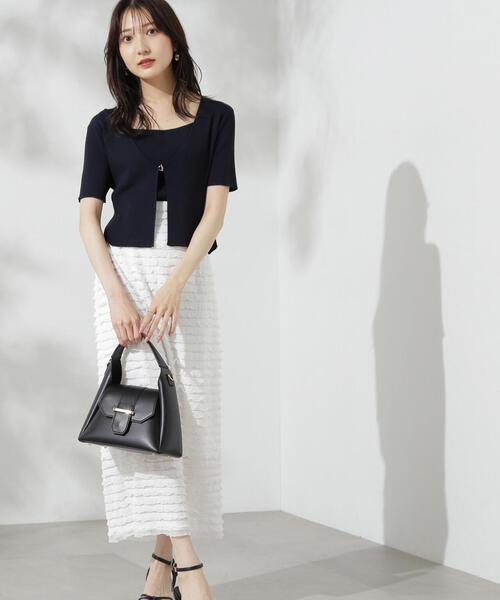 PROPORTION BODY DRESSING（プロポーションボディドレッシング）の「フリルナロータイト / 1214220703（スカート・レディース・ホワイト/ブラック・MEDIUM/SMALL）」の9枚目の写真