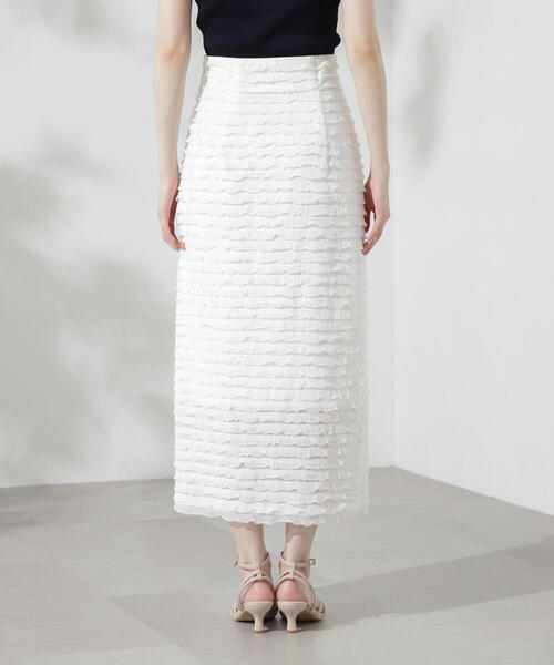 PROPORTION BODY DRESSING（プロポーションボディドレッシング）の「フリルナロータイト / 1214220703（スカート・レディース・ホワイト/ブラック・MEDIUM/SMALL）」の5枚目の写真