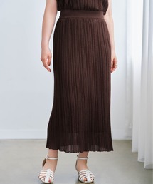 シアープリーツニットセットアップ【低身長・小柄女性】