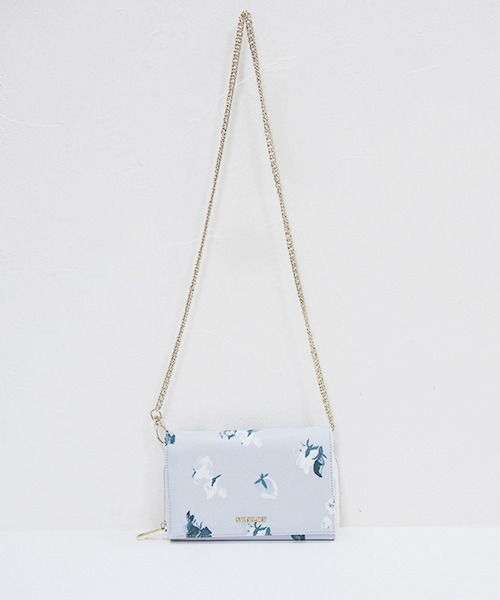 one after another NICE CLAUP（ワンアフターアナザーナイスクラップ）の「【mina1月号掲載 ナイスクラップ】オリジナル花柄ウォレット（財布・レディース・グレー/ピンク/ブラック・FREE）」の2枚目の写真