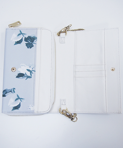 one after another NICE CLAUP（ワンアフターアナザーナイスクラップ）の「【mina1月号掲載 ナイスクラップ】オリジナル花柄ウォレット（財布・レディース・グレー/ピンク/ブラック・FREE）」の11枚目の写真