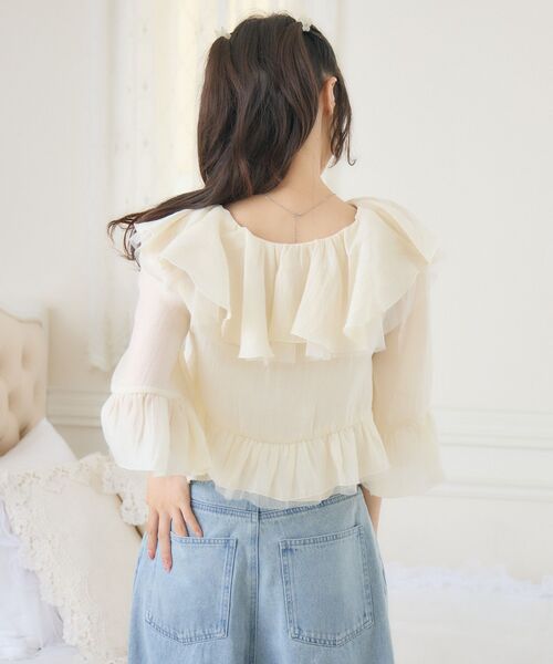 ems excite（エムズエキサイト）の「フリルリボンボレロSET（シャツ/ブラウス・レディース・ブラック/ブルー/ナチュラル・FREE）」の19枚目の写真