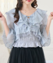 ems excite | フリルリボンボレロSET(シャツ/ブラウス)