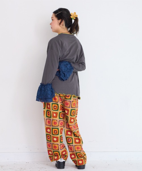 A BOND（アボンド）の「タックイージーパンツ/おとな（その他パンツ・レディース・ベージュ/チャコール/ピンク・160cm/170cm）」の6枚目の写真