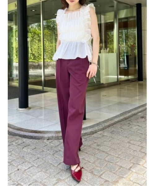 LILY BROWN(リリーブラウン)の「ウエストスリムストレートパンツ(その他パンツ・レディース・ブラック/ブルー/ワインレッド・0/1)」の16枚目の写真