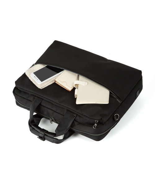 World Traveler(ワールドトラベラー)の「World Traveler/ワールドトラベラー ビジネスバッグ アルテア B4サイズ収納 14inchPC収納 軽量 セットアップ ショルダーベルト取り外し可能 No.17681(ビジネスバッグ・メンズ・ブラック・FREE)」の12枚目の写真