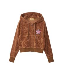 HYSTERIC GLAMOUR | FLAME LOGO柄ジャカード ショート丈パーカー(パーカー)