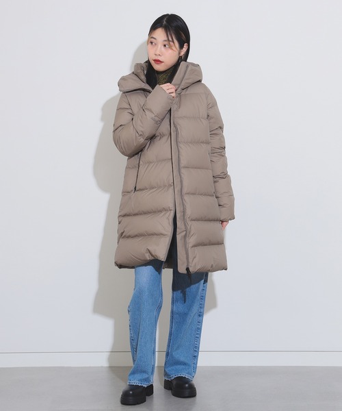 THE NORTH FACE（ザノースフェイス）の「THE NORTH FACE / ウィンドストッパーダウンシェルコート（ダウンジャケット/コート・レディース・ブラック/ベージュ・MEDIUM/LARGE）」の21枚目の写真