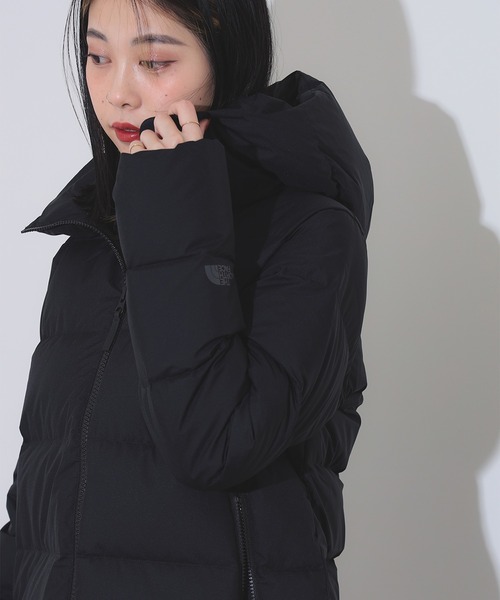 THE NORTH FACE（ザノースフェイス）の「THE NORTH FACE / ウィンドストッパーダウンシェルコート（ダウンジャケット/コート・レディース・ブラック/ベージュ・MEDIUM/LARGE）」の18枚目の写真