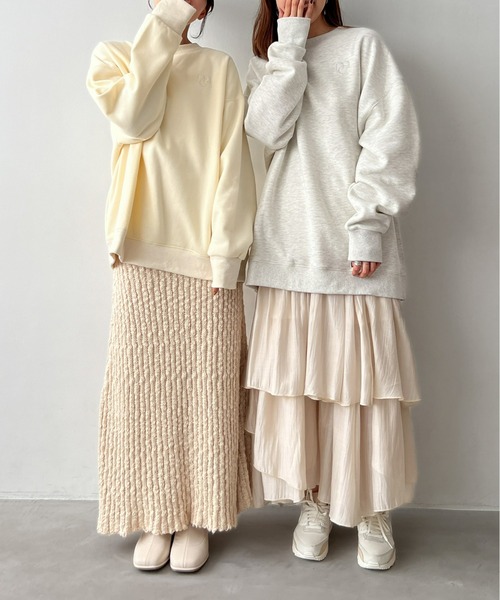 Olu.（オルドット）の「オーバーサイズロゴスウェット[ユニセックス]（スウェット・レディース・グレー/アイボリー/ボルドー・1/0）」の17枚目の写真