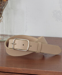 COMME CA ISM | フェイクレザー　スクエアバックルベルト（3.0ｃｍ巾）(ベルト)