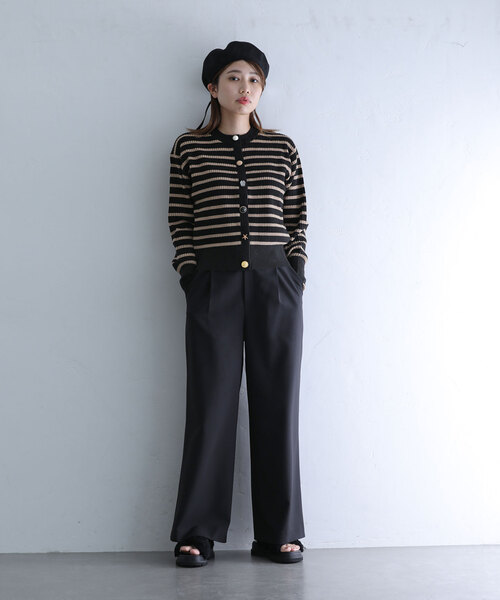 La TOTALITE（ラトータリテ）の「【TORRAZZO DONNA/トラッゾドンナ】Bijou Cardigan（カーディガン/ボレロ・レディース・ピンク/チャコールグレー/ブラック・FREE）」の4枚目の写真