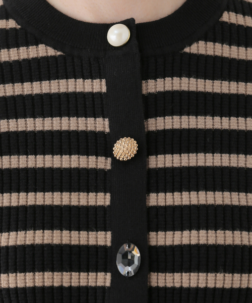 La TOTALITE（ラトータリテ）の「【TORRAZZO DONNA/トラッゾドンナ】Bijou Cardigan（カーディガン/ボレロ・レディース・ピンク/チャコールグレー/ブラック・FREE）」の21枚目の写真