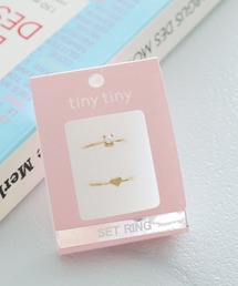 tiny tiny（ティニーティニー）の「モチーフ2SETリング[tiny tiny(ティニーティニー)]（リング）」