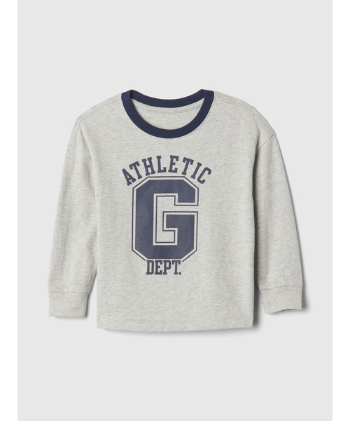 GAP(ギャップ)の「babyGap GAPロゴ グラフィックTシャツ(Tシャツ/カットソー・キッズ・ホワイト/グレー・80cm/90cm/95cm/100cm/105cm/110cm)」の1枚目の写真