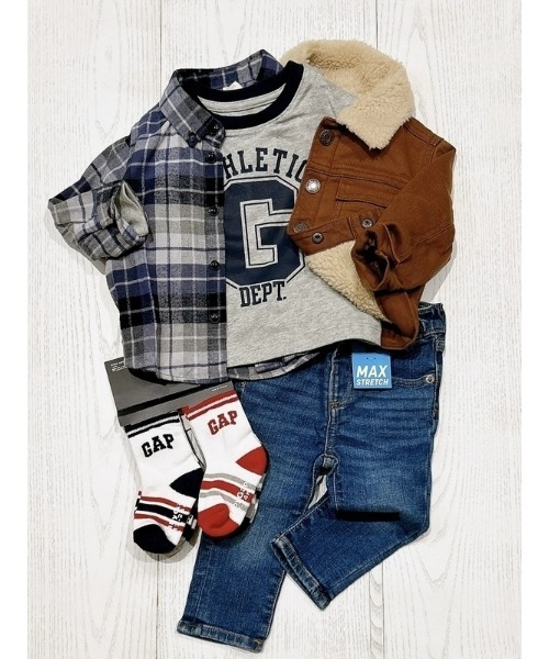 GAP(ギャップ)の「babyGap GAPロゴ グラフィックTシャツ(Tシャツ/カットソー・キッズ・ホワイト/グレー・80cm/90cm/95cm/100cm/105cm/110cm)」の6枚目の写真