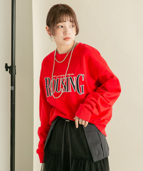 KBF（ケイビーエフ）の「カレッジロゴスウェット（スウェット・レディース・グレー/レッド/ブラウン・ONE）」の18枚目の写真