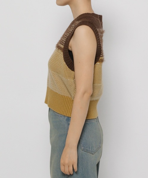 LOWRYS FARM（ローリーズファーム）の「ガラベスト　 133790（ベスト・レディース・イエロー/ピンク・FREE）」の11枚目の写真