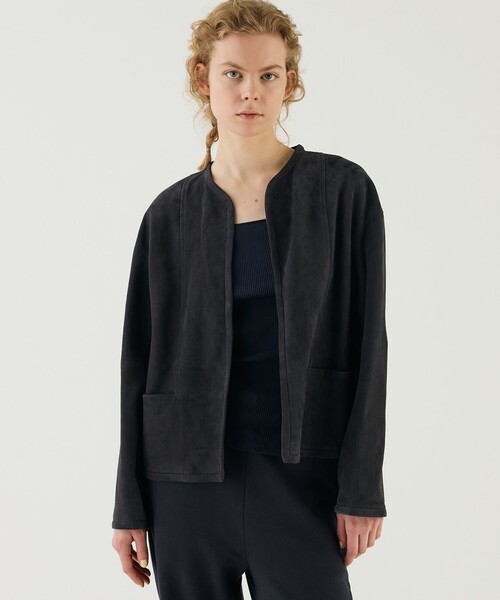 ゴートスウェード ボックスジャケット（ノーカラージャケット）｜GALERIE VIE（ギャルリー ヴィー）