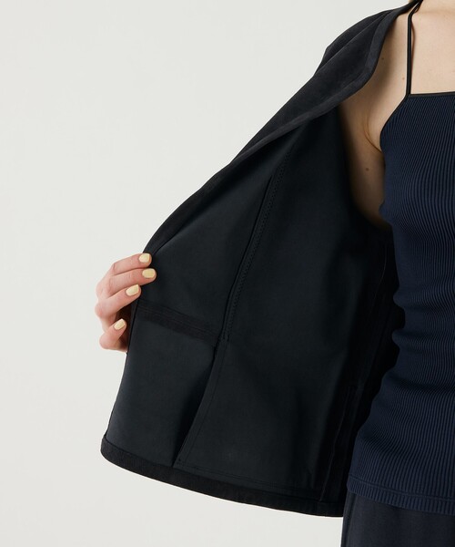 ゴートスウェード ボックスジャケット（ノーカラージャケット）｜GALERIE VIE（ギャルリー ヴィー）