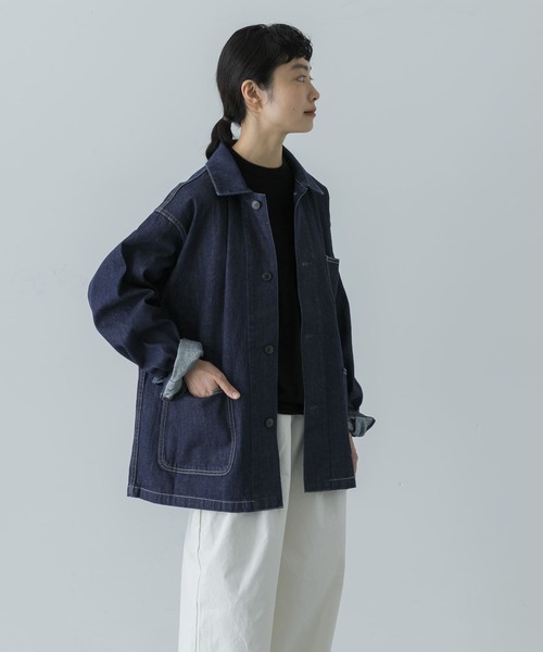 かぐれ（カグレ）の「『ユニセックス』デニムカバーオール（カバーオール・レディース・インディゴブルー・1/2）」の8枚目の写真