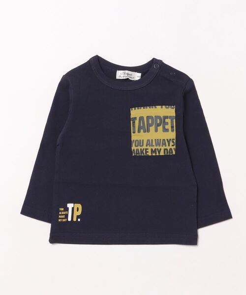 Tappet（タペット）の「ロゴポケットＴシャツ（Tシャツ/カットソー・キッズ・ネイビー・80ｃｍ/90cm/110cm/100cm/120cm/130cm/140cm/150cm/160cm）」の8枚目の写真